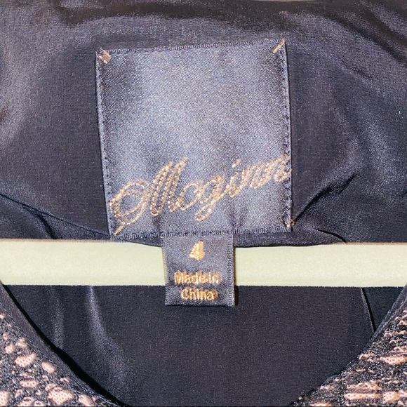 🦋McGinn Fit and Flare Black Crochet Lace Dress - Picture 5 of 6